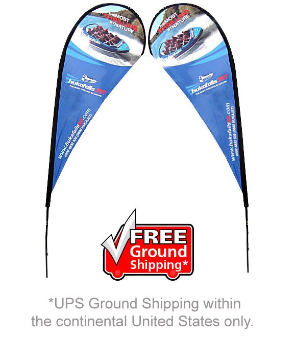 Tear Drop Banner Stand - Medium Double Sided