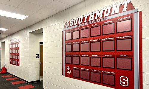 Team Photo Displays are a one-time investment to reuse for years, customized to your needs so no team goes unnoticed.