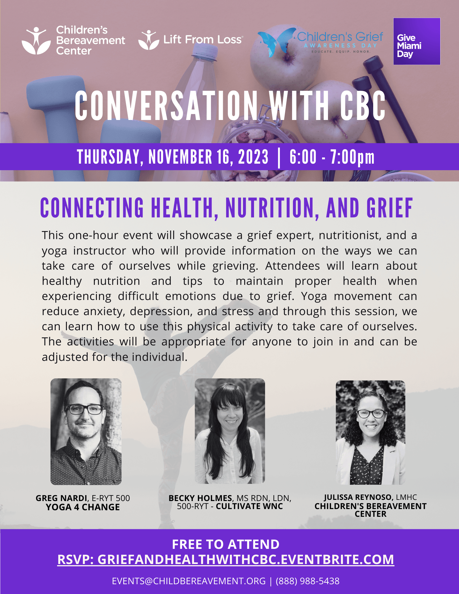 Connecting Health, Nutrition and Grief, a Conversation with CBC CBC