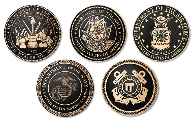 Military Carved Wood Plaques for Units & Individuals