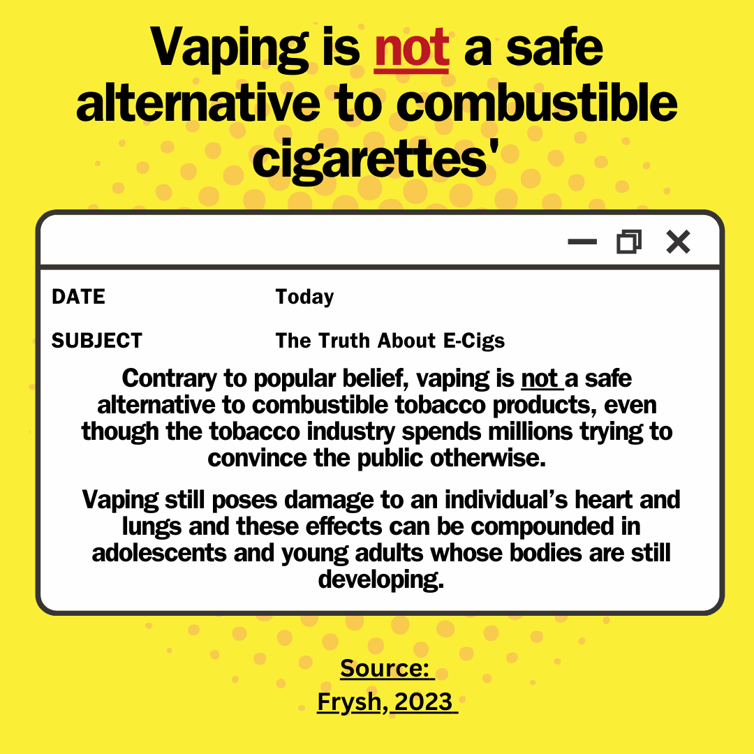 The safety risks of vaping