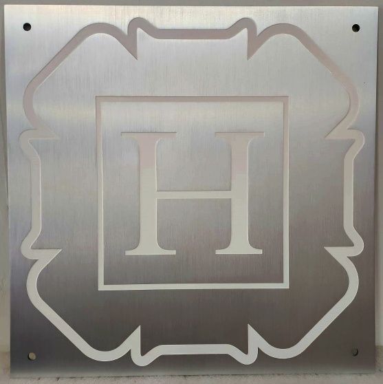 XP-3569 - Aluminum "H" Plaque