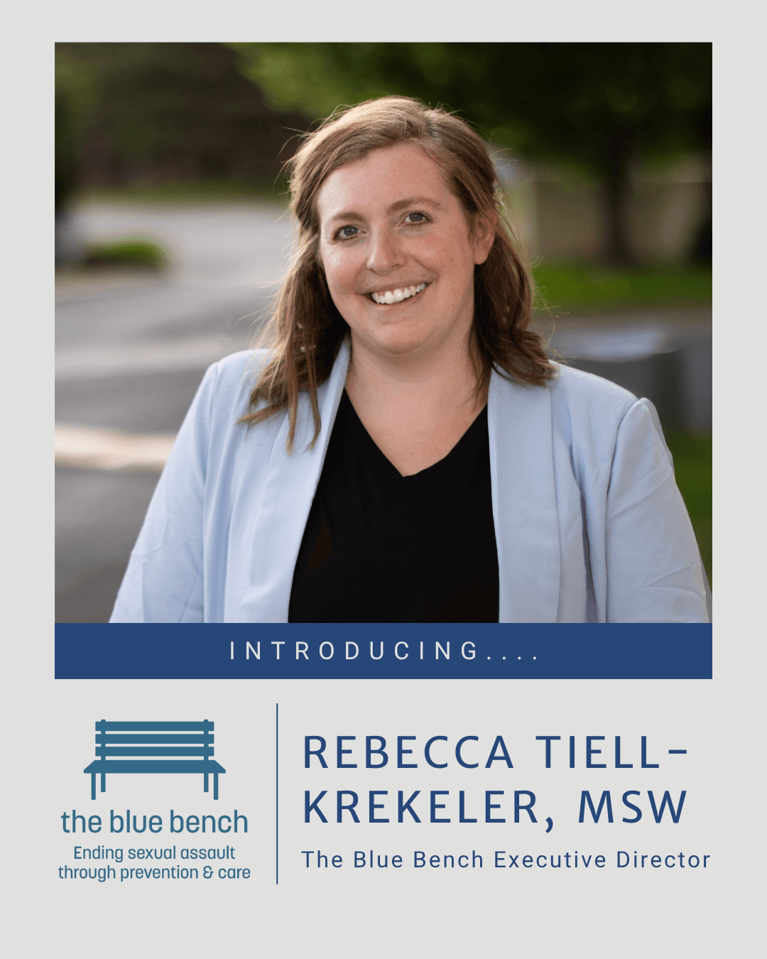Introducing The Blue Bench Executive Director Rebecca Tiell-Krekeler, MSW
