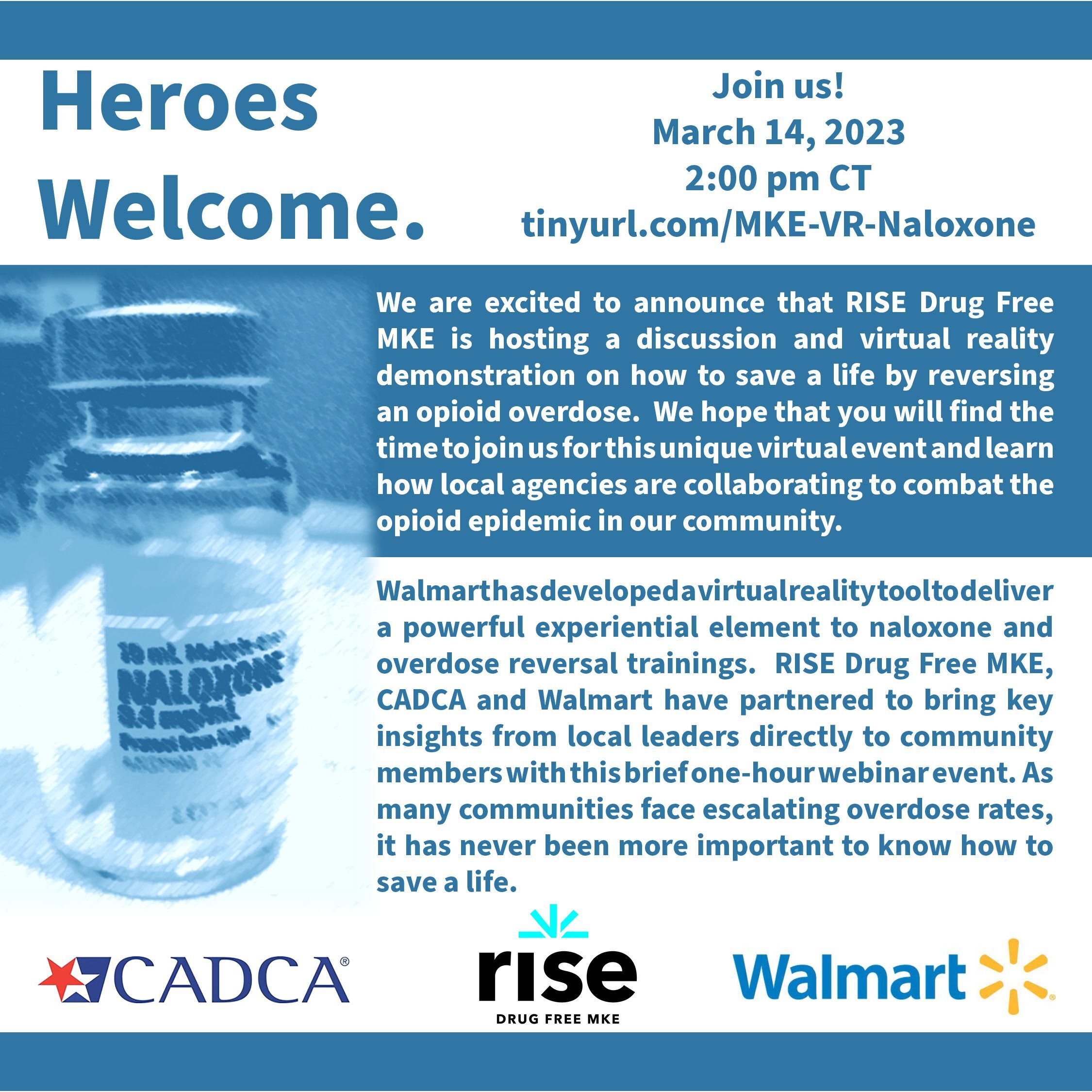 RISE Drug Free MKE Hosts Opioid Overdose Reversal Virtual Reality Demonstration March 14