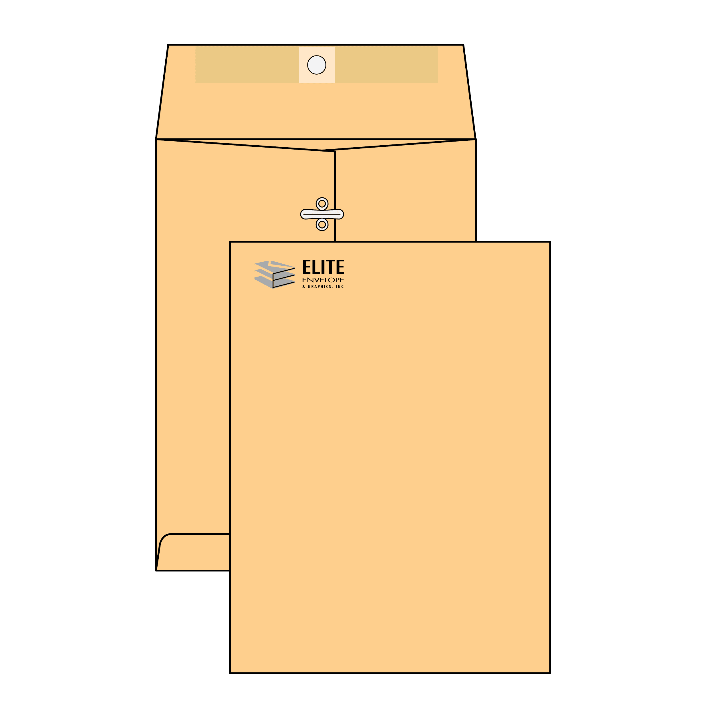 9x12 Brown Kraft Catalog Envelope with Clasp