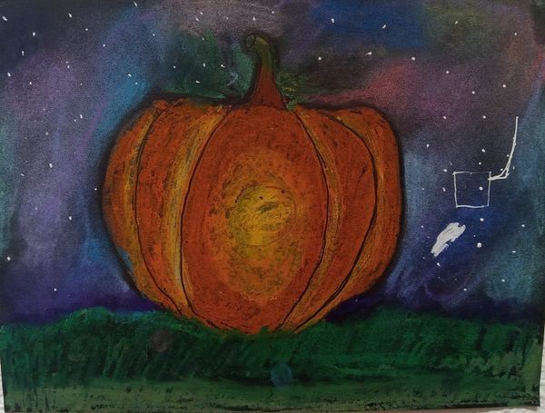 "Galaxy Pumpkin" by Skyelynn Evans