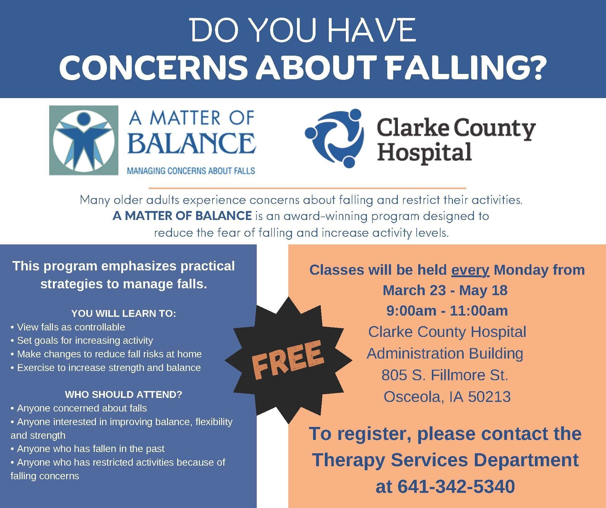 Matter of Balance Class in Osceola