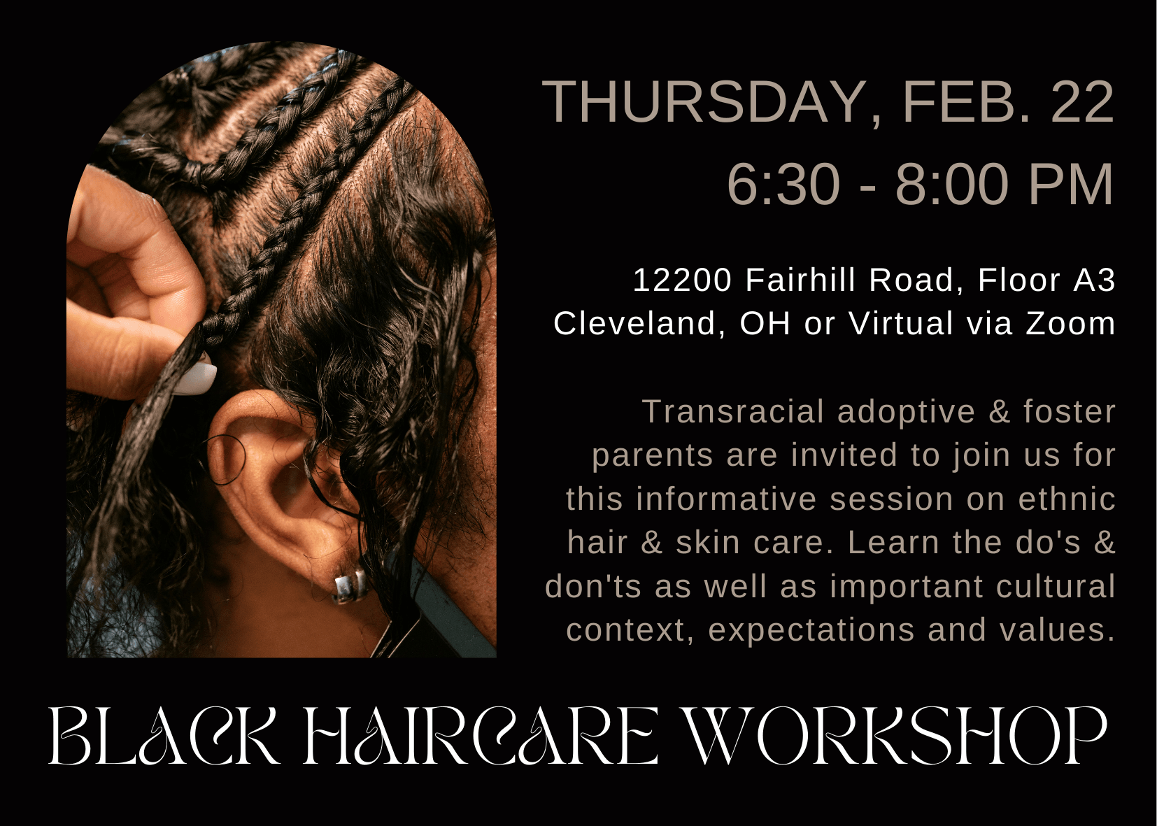 Join us for a Black Haircare Workshop