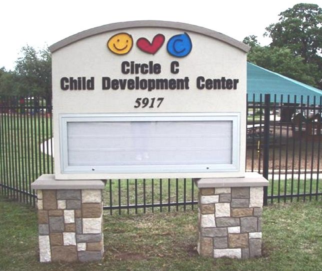 FA15910 - Entrance Monument Sign for Child Development Center