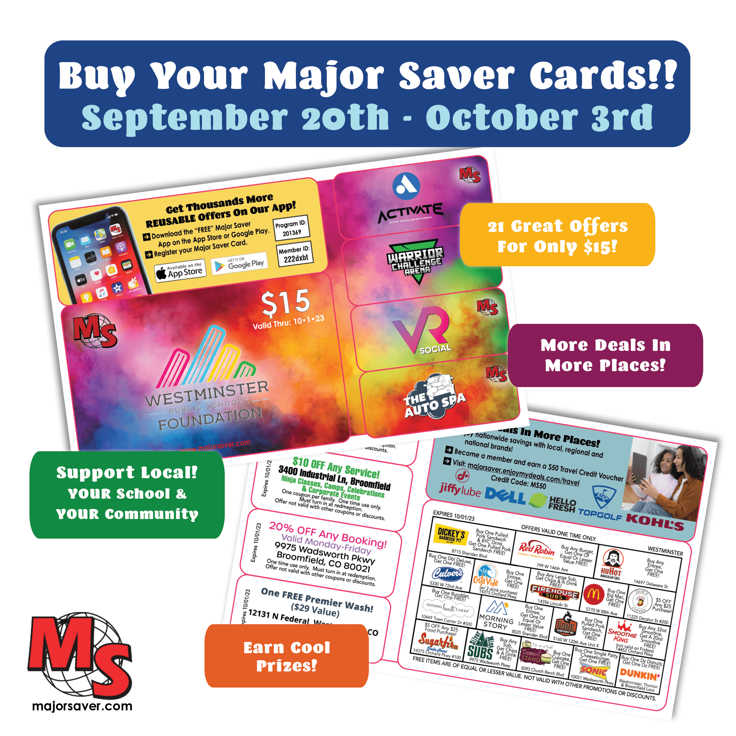 Buy Your $15 Discount Card & Support WPS Students!