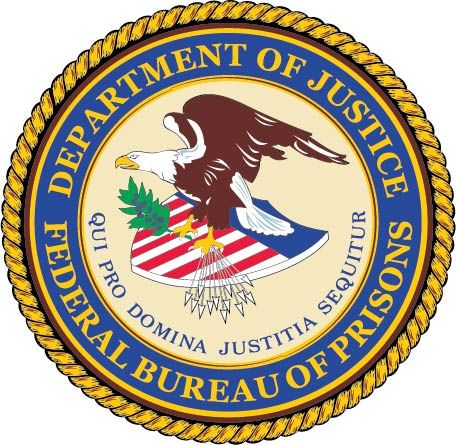 U30379 - Department of Justice (DOJ)  Federal Bureau of Prisons Seal Carved 3-D Wall Plaque