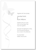 Flying butterflies wedding invitation | Kwik Kopy Design and Print Centre Halifax