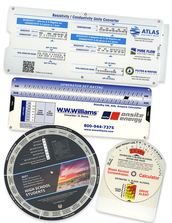 Slide Chart & Wheel Chart Reference Tools