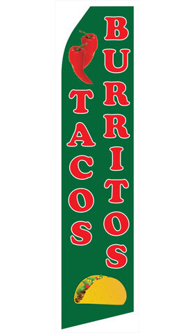 Tacos and Burritos Econo Stock Flag