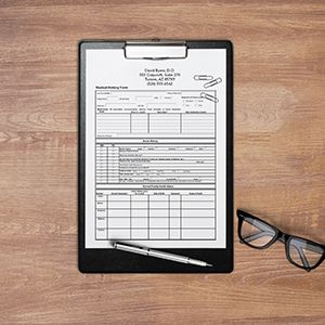 Request an estimate for printing medical forms.