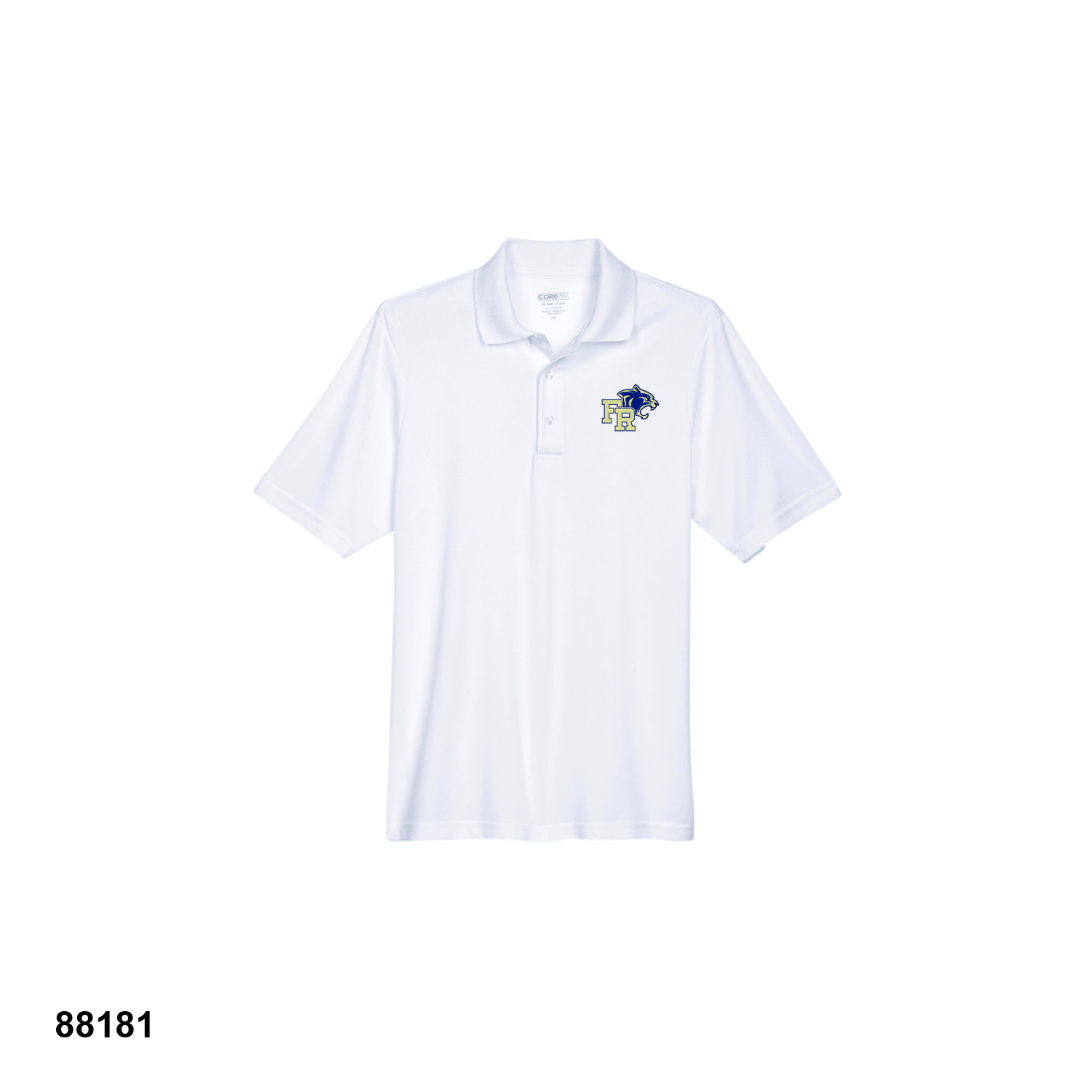 FR PANTHER HEAD LOGO - CORE365 Men's Origin Performance Piqué Polo