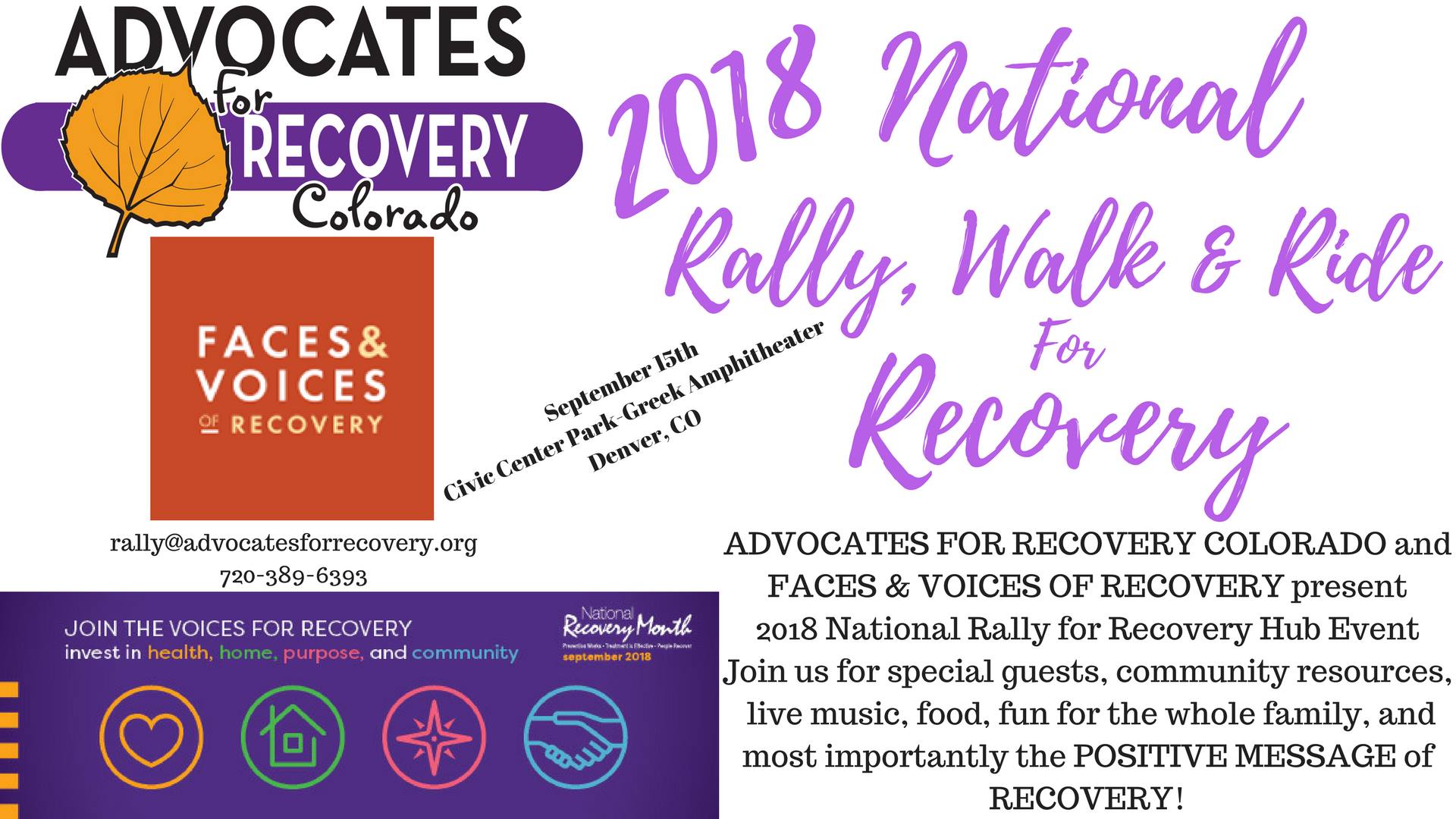 National Rally for Recovery Hub Event