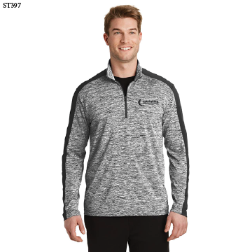 Sport-Tek® PosiCharge® Electric Heather Colorblock 1/4-Zip Pullover