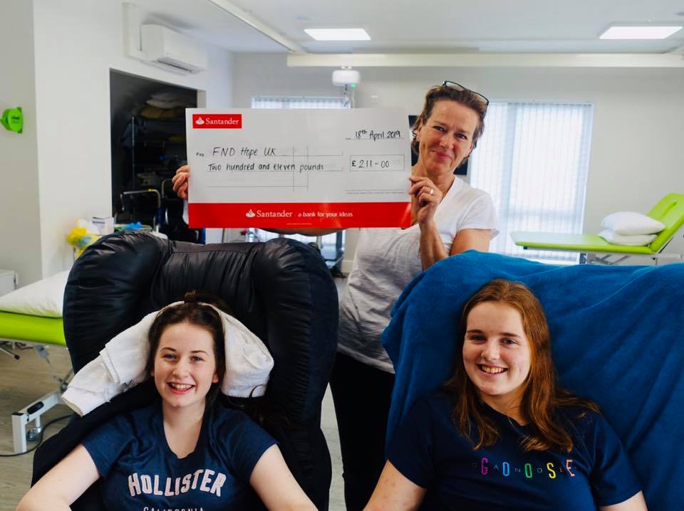 STEPS Rehabilitation raises £211 for FND Hope UK
