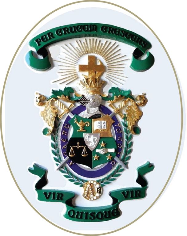 EA-6350 - Coat-of-Arms of Lambda Chi Alpha Fraternity Mounted on Sintra Board