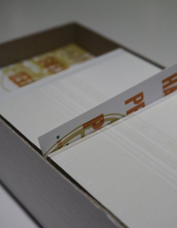 business cards in a box						
