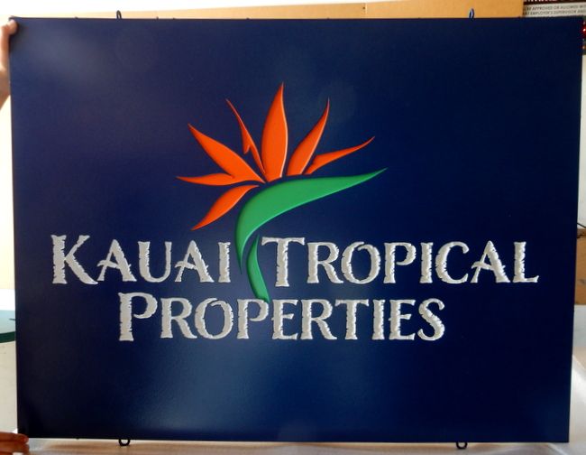 C12276 - Elegant Engraved Sign for A Hawaii Realty Company