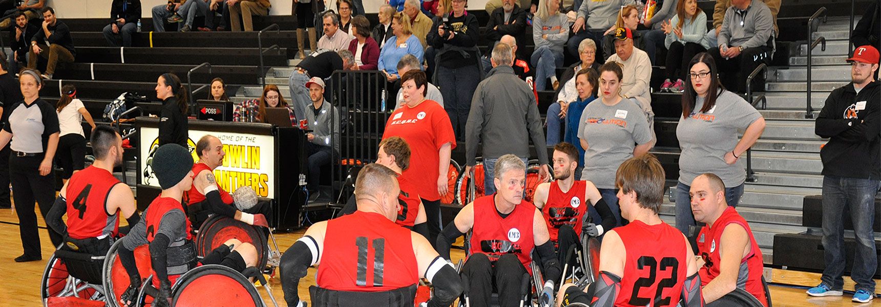 Photo of KC Revolution Wheelchair Rugby team in action