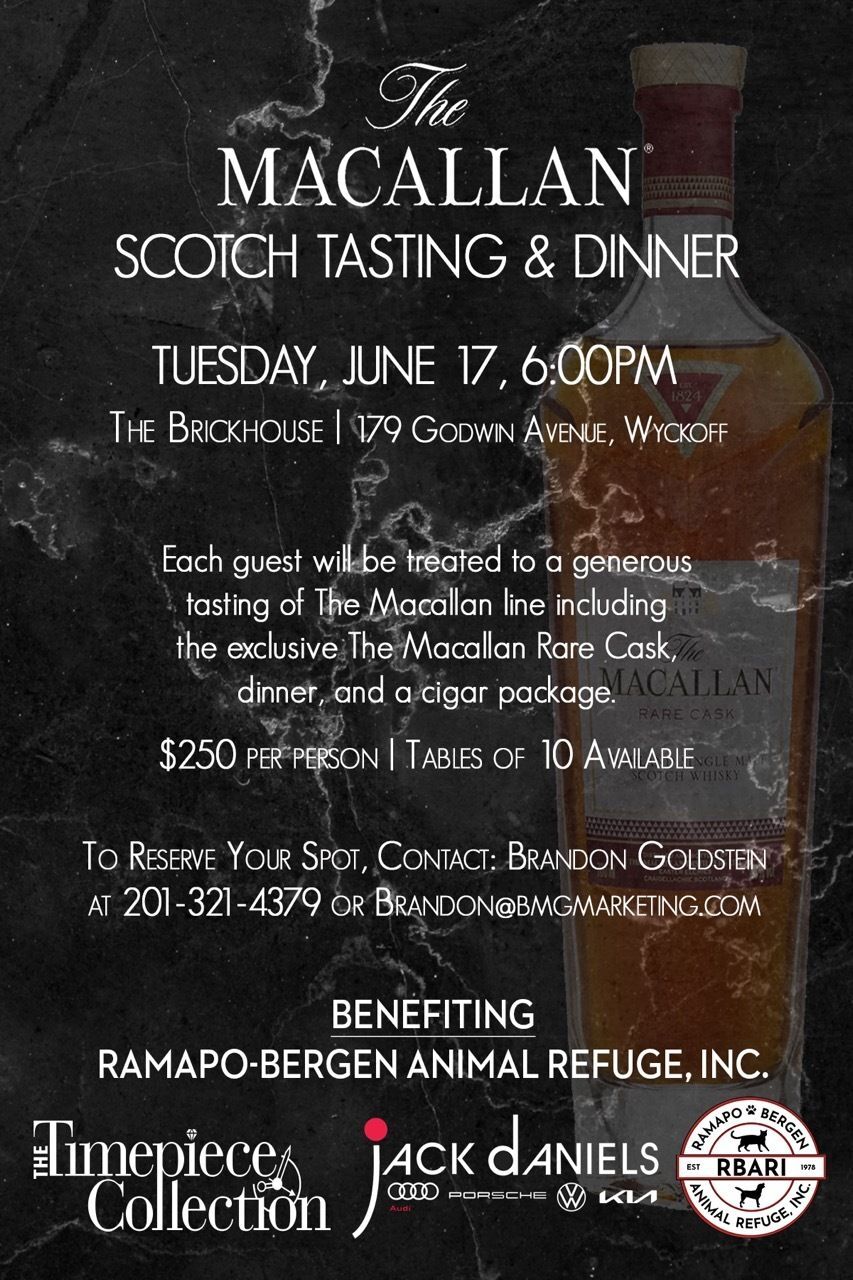 The Macallan Scotch Tasting & Dinner