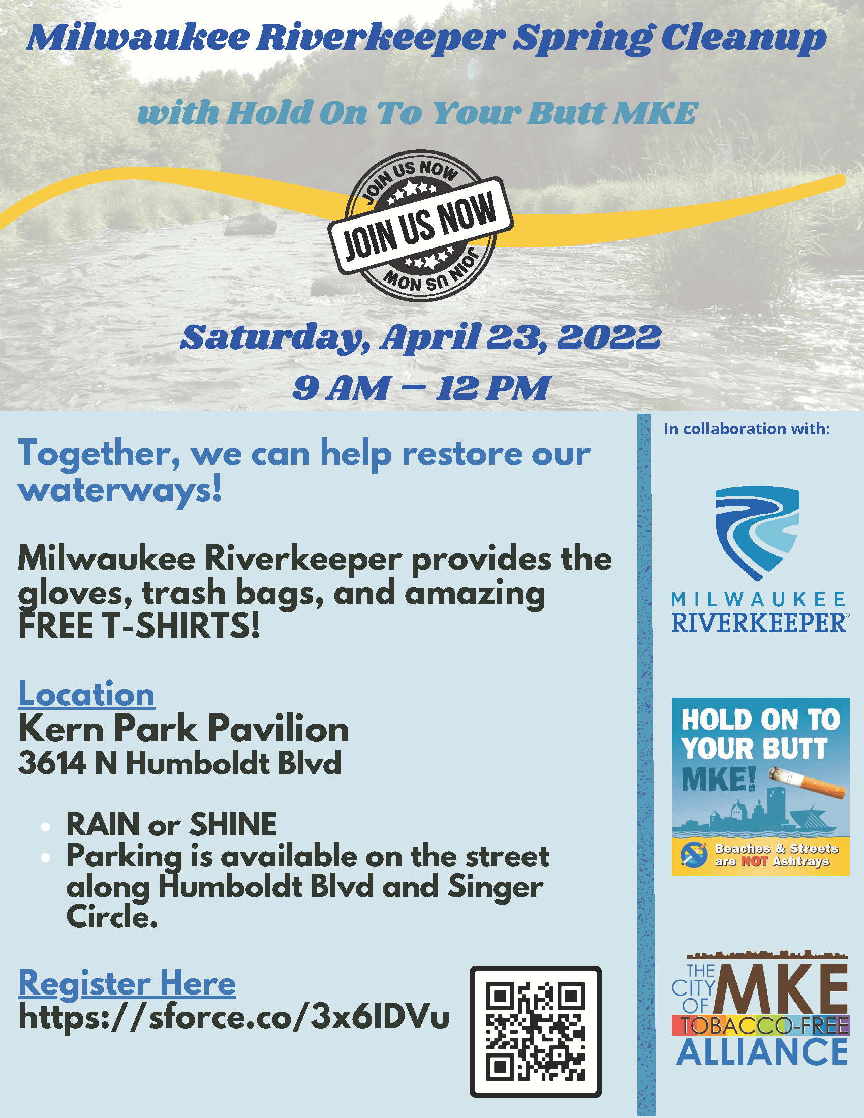 Milwaukee Riverkeeper Spring Cleanup