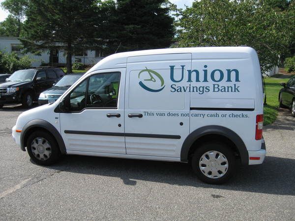 Fleet Graphics, Ford Transit Connect Van, Client Logo and Lettering 