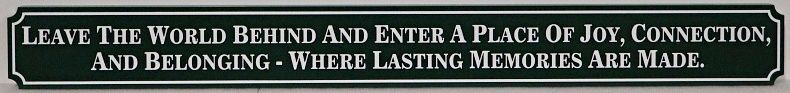 N23184 - Carved and Sandblasted HDU Wall Plaque, "Leave the World Behind..."