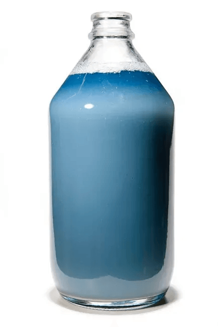 large jar of blue blood