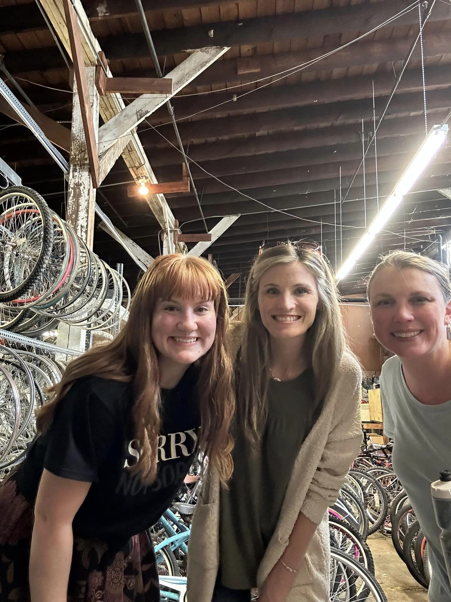 Volunteering at Recycle Bikes with Midtown Health Alliance 