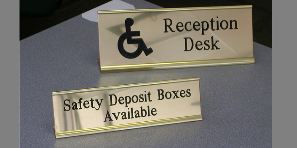Reception Counter Signs