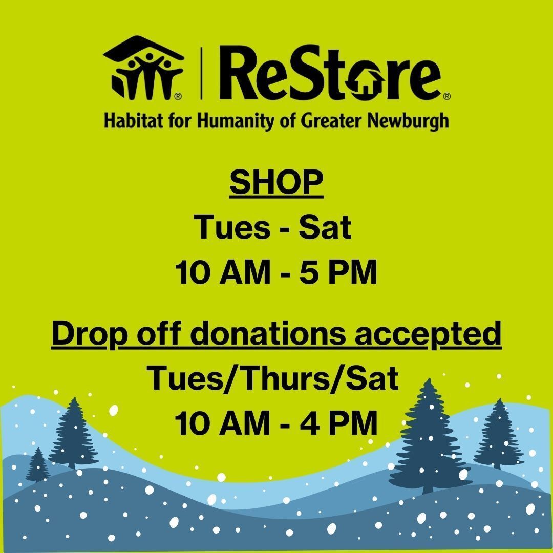 Store & Donation Drop Off Hours