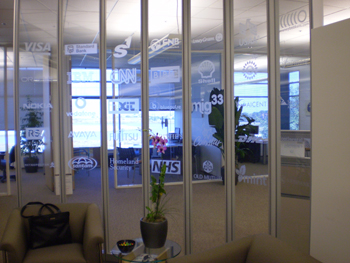 Etched Glass Look Logos