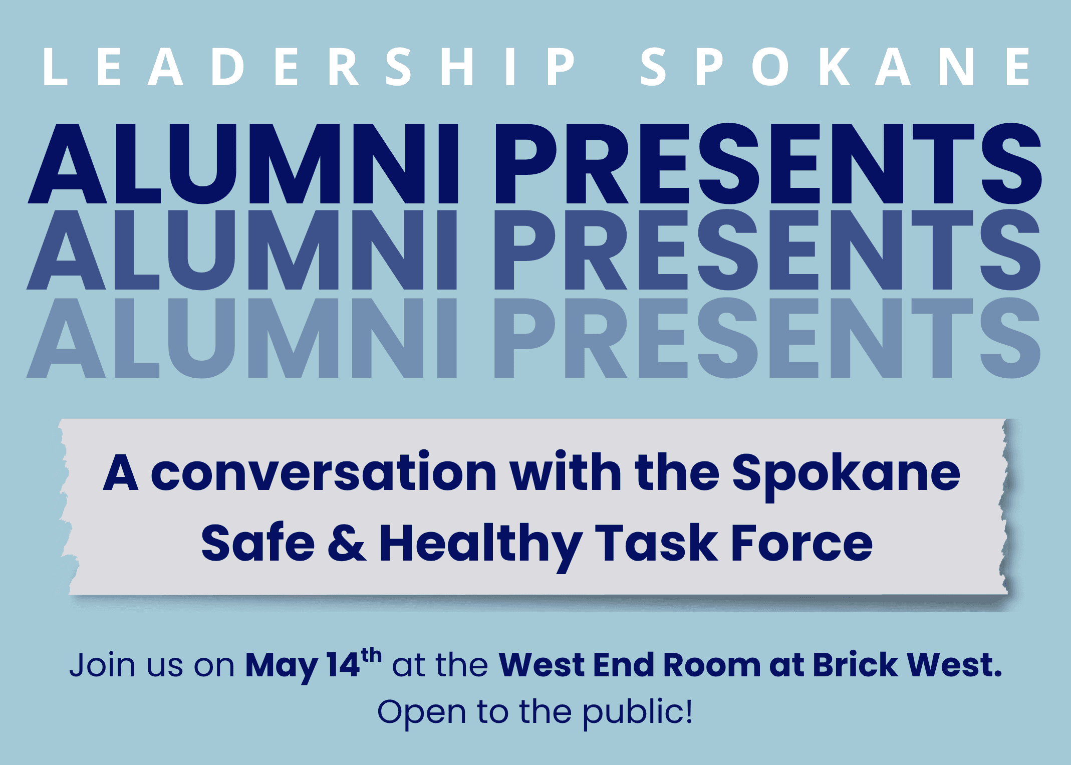 Alumni Presents: A conversation with the Spokane Safe & Healthy Task Force
