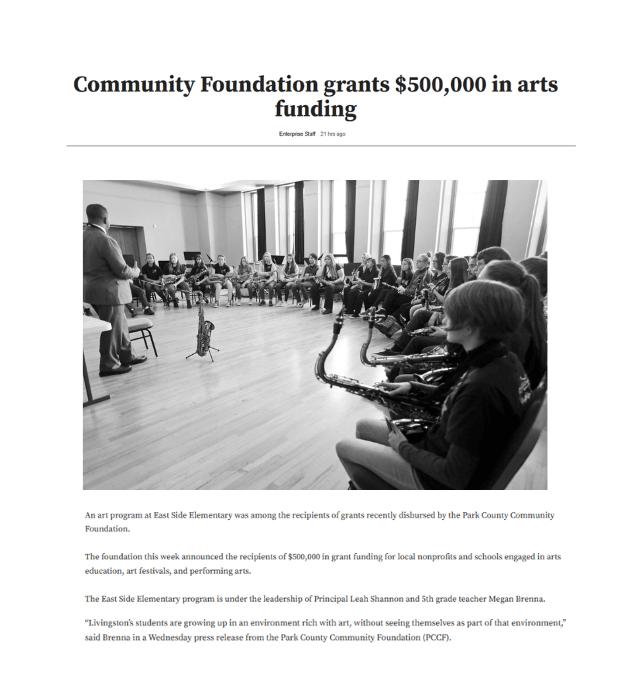 Community Foundation grants $500,000 in arts funding