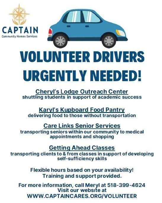 Volunteer Drivers Needed!