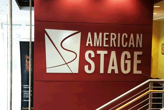 New sign for the American Stage Theatre