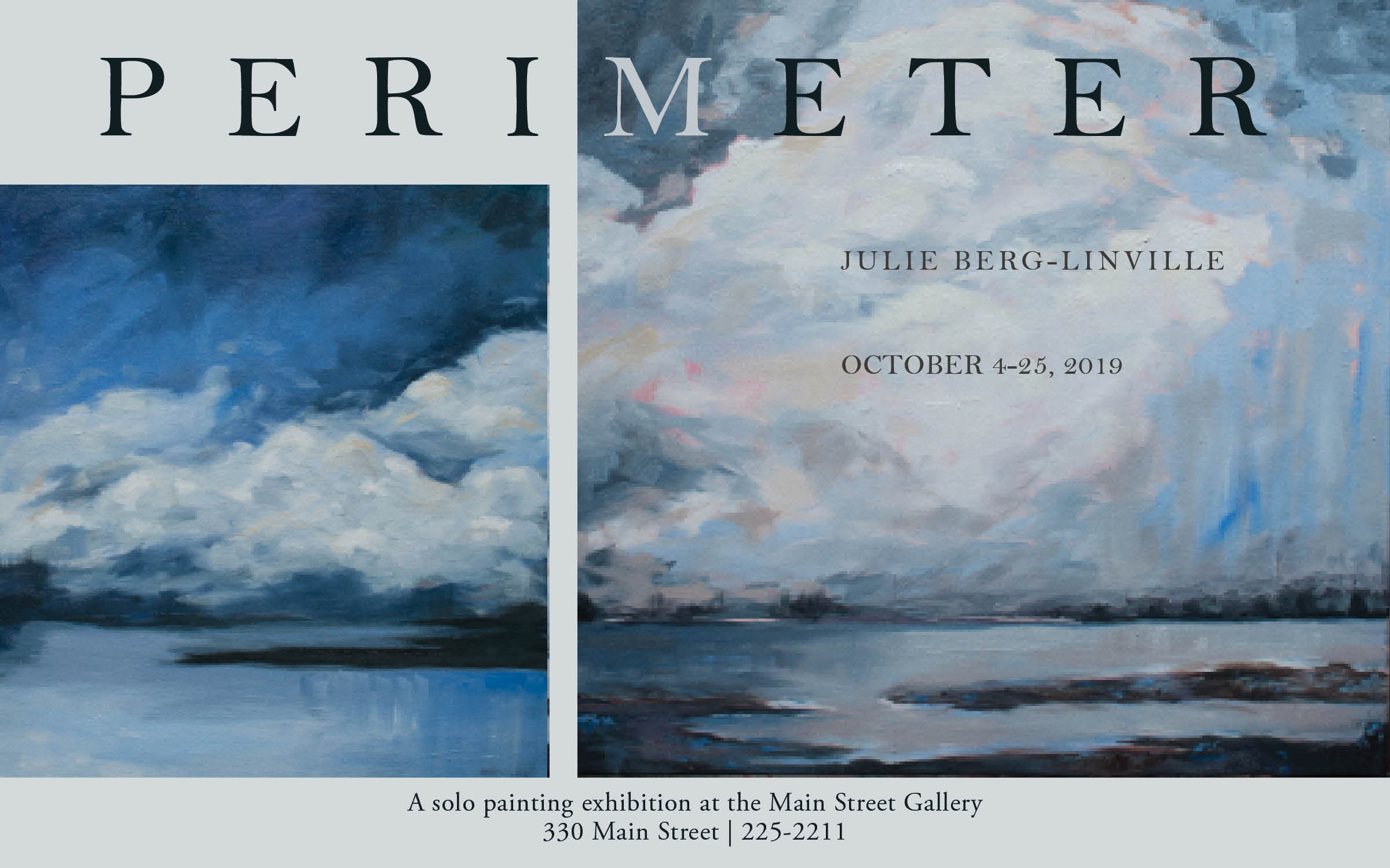 "Perimeter" - an exhibit by Julie Berg-Linville at the Main Street Gallery