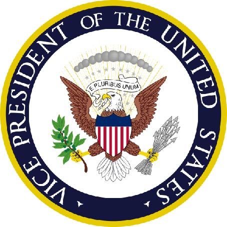 U30094 - Carved 3-D wall Plaque of the Seal of Vice-President of the United States