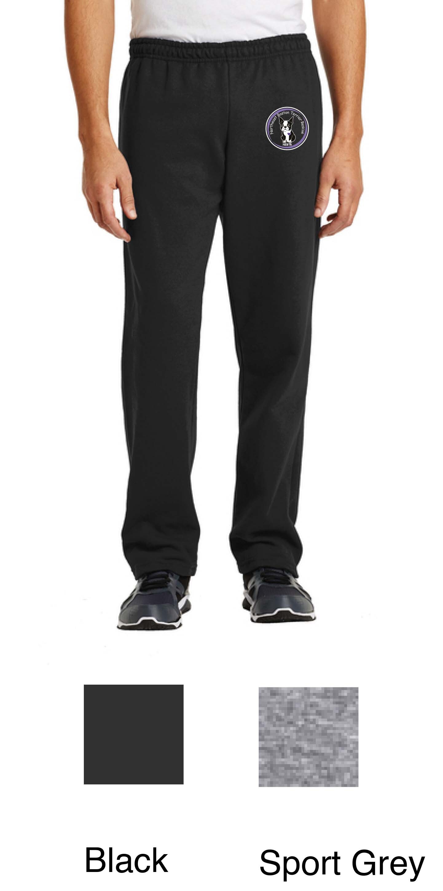 Adult Open Bottom Sweatpants