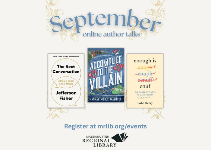 Watch virtual Author Talks for FREE!