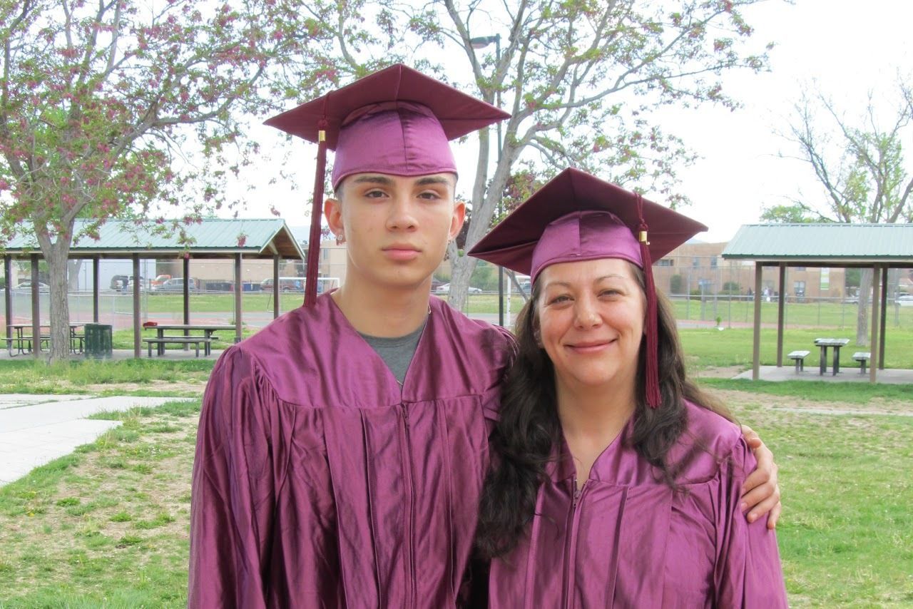 Mother and son 2019 graduates!