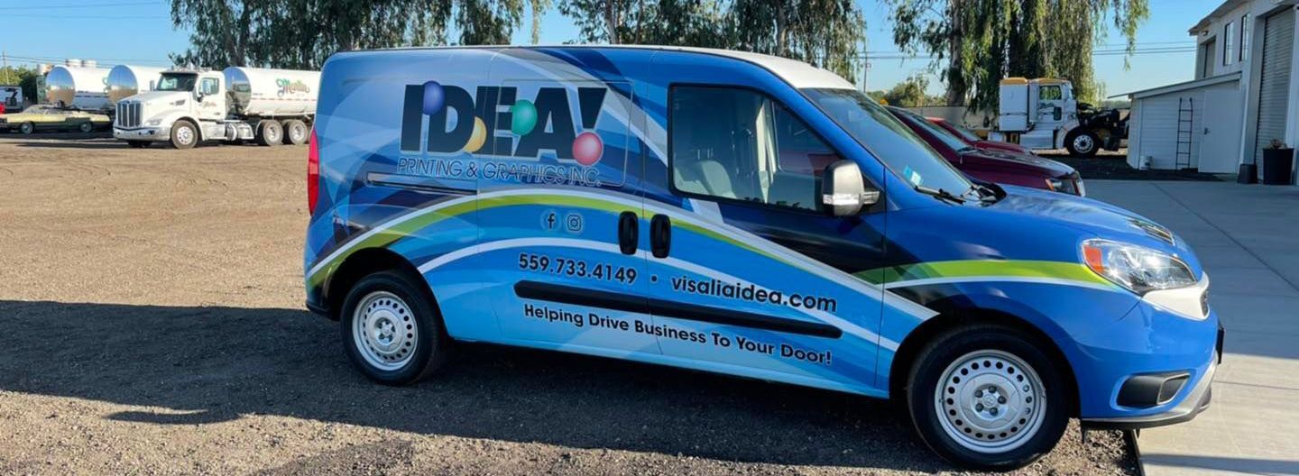 Vehicle Wrap for IDEA! Printing & Graphics Van