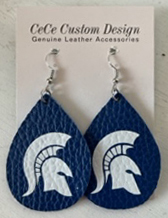 Spartan Leather Earrings