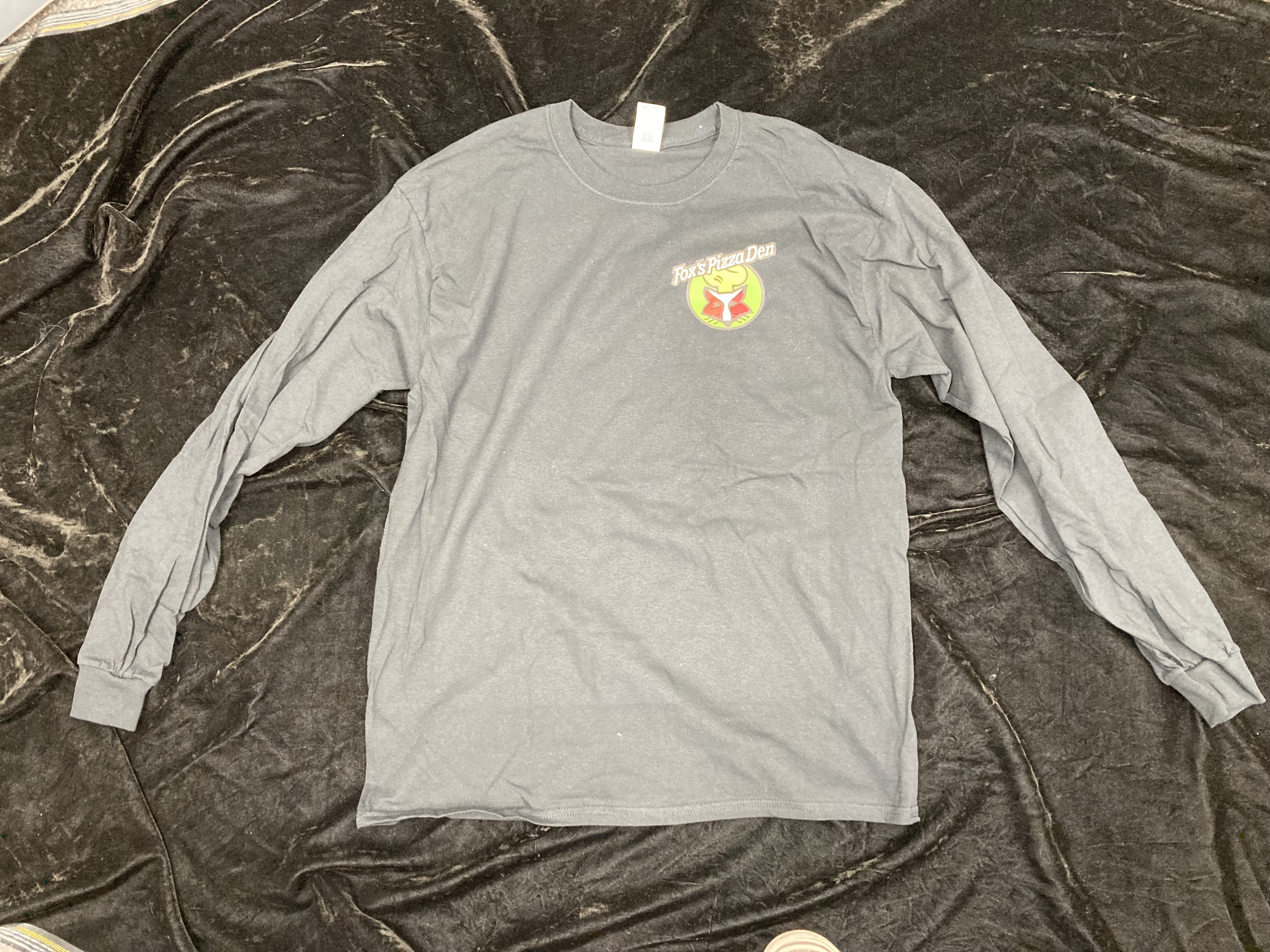 SALE Fox's Logo - Large Black Long Sleeve