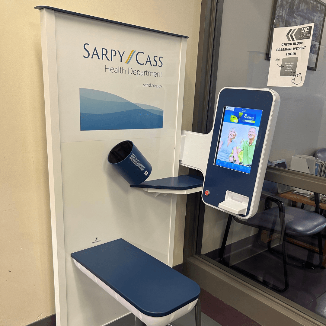 Residents received blood pressure readings, health information, and connections to community resources through community kiosks.