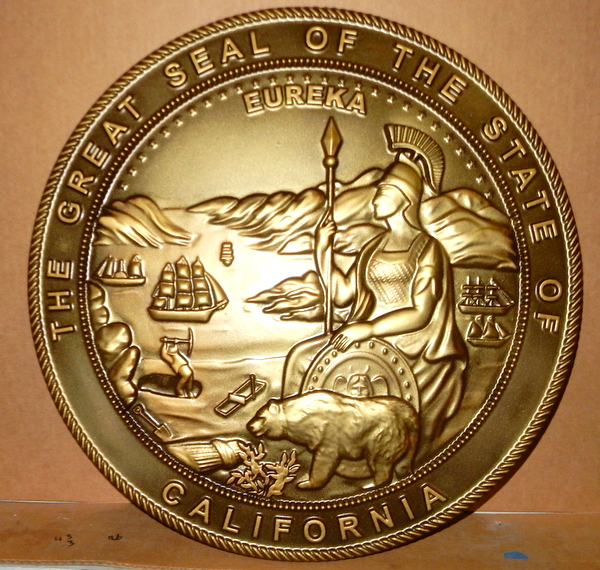 State seal and state government executive, legislative and judicial ...